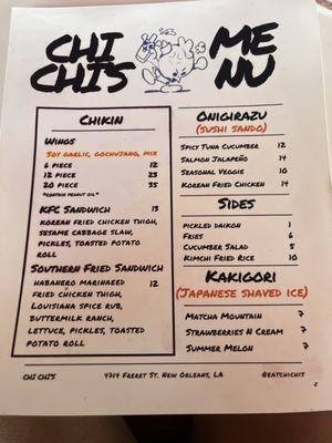 Food Menu