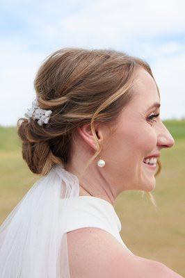 My wedding updo created by Carla Page.