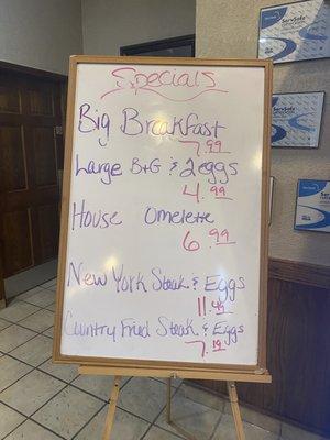 Daily Specials