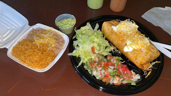 Enchilada de Pollo Combo