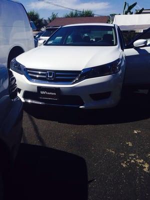 My brand new 2014 honda accord