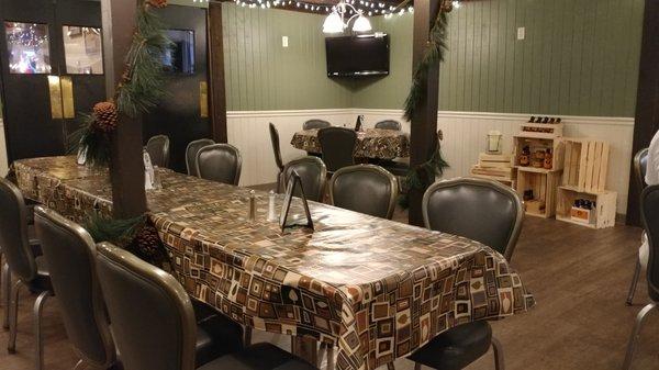 Dining area at the Cottage Pub in Chambersburg PA