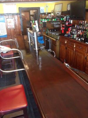 Newly refinished bar!!