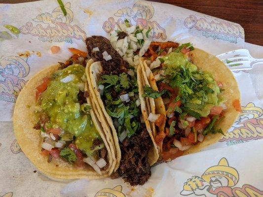 3 tacos