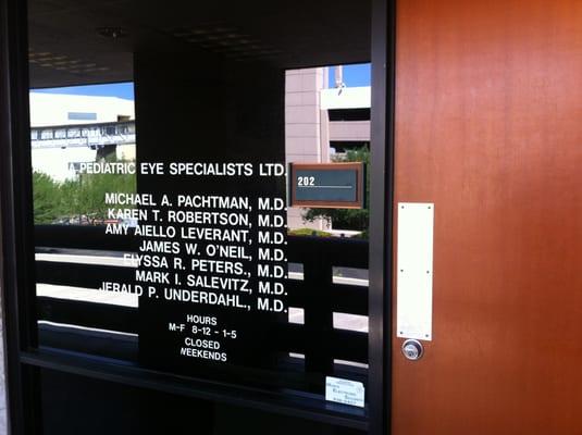 Front door at AZ Ped Eye Specialist