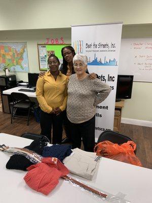 Ms. Yvette Williams from Back on Track Community Services making a difference for this young mother of two to prepare for job interview.