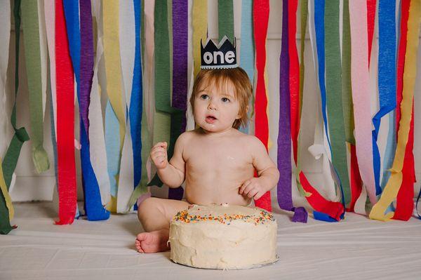 Cake smash in my downtown salem studio.