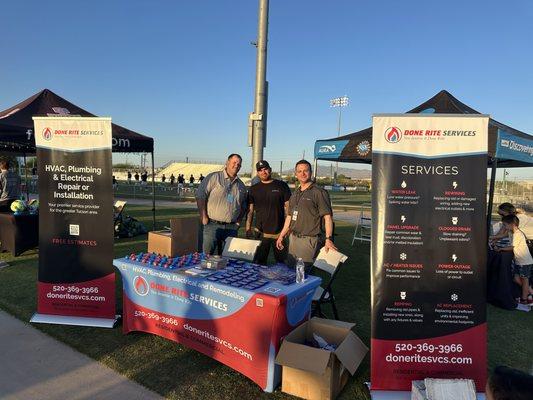 It's Star Wars theme night at FC Tucson and the force is strong with Done Rite Services