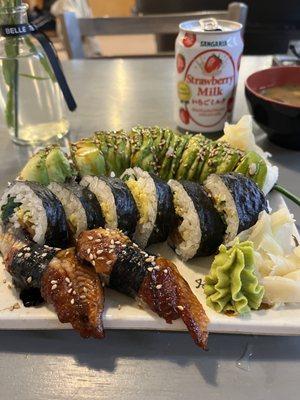 Caterpillar Roll, Futomaki Roll, Unagi