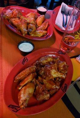 Bourbon Molasses and Honey Mustard Wings at Frickers Findlay