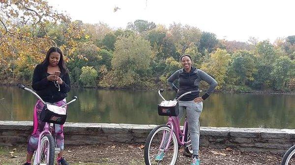 The river was the perfect backdrop to our day!