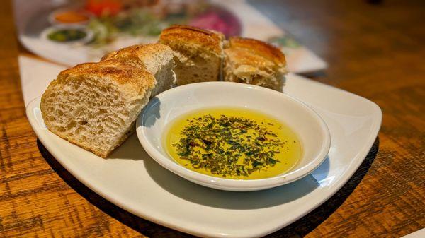 Bread with olive oil