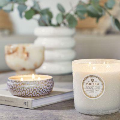 Ready for a refresh? Come shop our Eucalyptus & White Sage fragrance collection