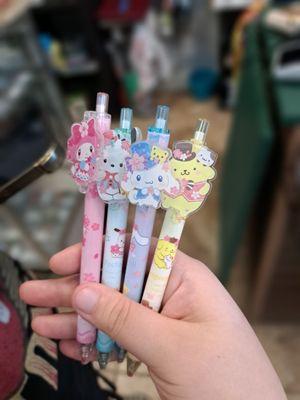 My daughter's new pens