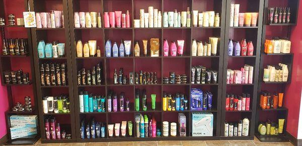 Retail, salon products, hair products, hand lotion, Redken, Matrix, Pureology, Bed Head, and Hempz