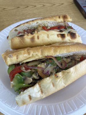 Grilled veggie hoagie