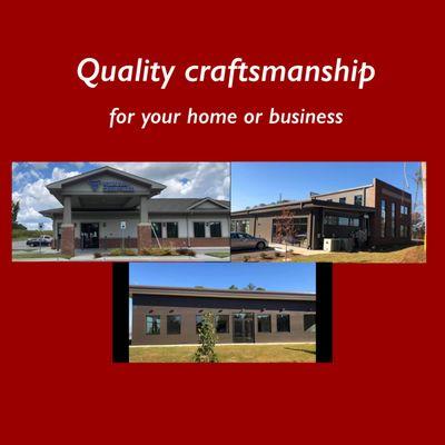 Quality craftsmanship lasting years for proud business owners