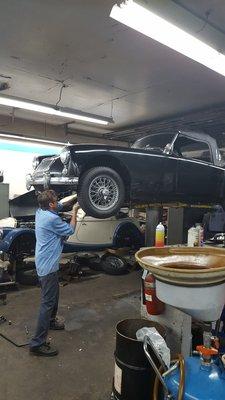 Engine Room mechanic Randy is an expert on old and new cars!