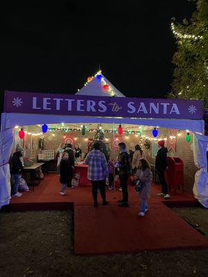 People can write letters to Santa. It's not just for kids as adults can have fun doing it too.