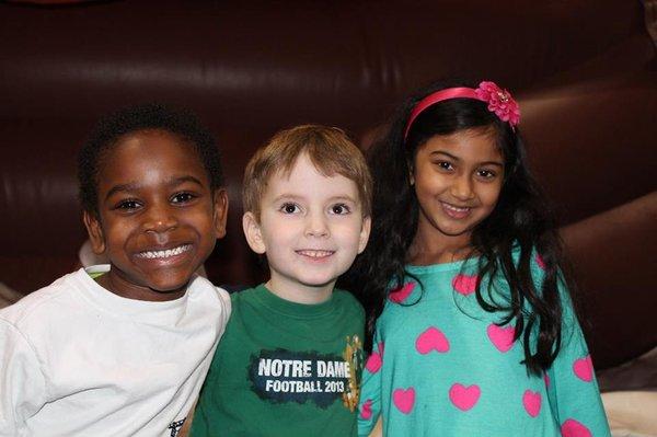 Children make Friends at Run Jump-n-Play.