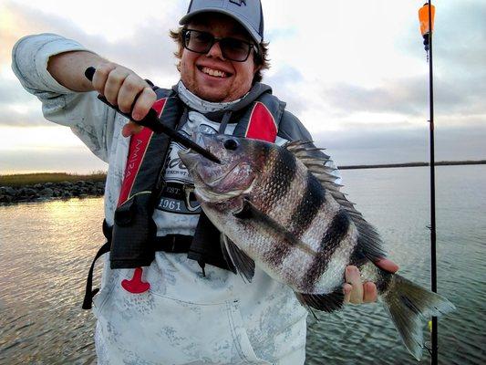 Sheepshead are delicious table fare with a great fight!