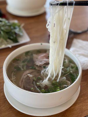 Large $15 - Make your own beef pho (choice of 3) - rare steak, brisket, tripe