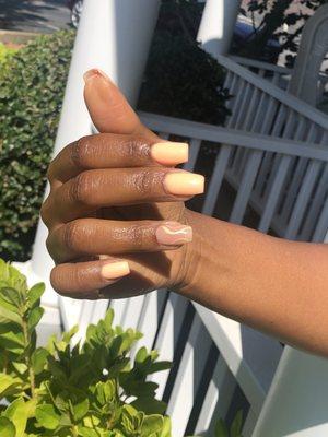 Gel overlay manicure