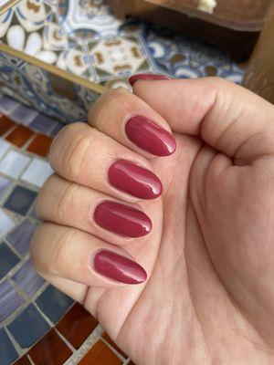 Regular gel manicure