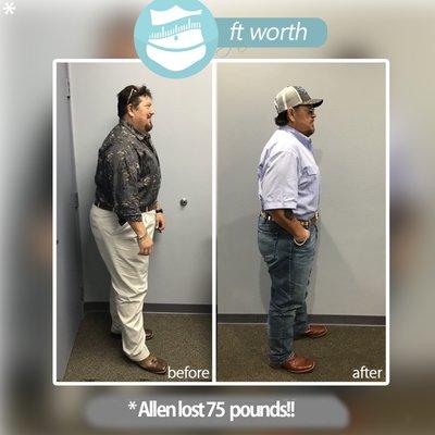 Allen Lost 75 lbs!