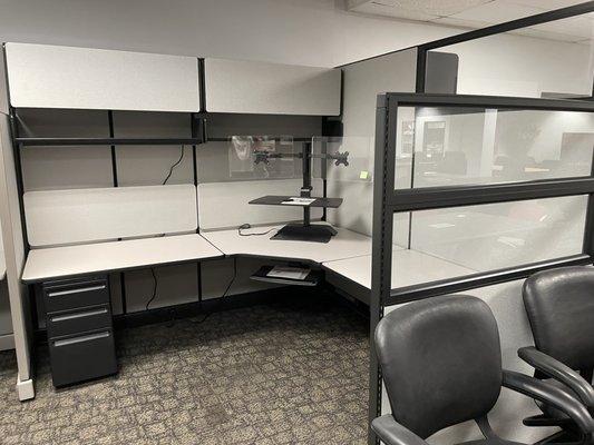 Remanufactured Herman Miller Cubicles. New fabric, laminate and paint. New look without the new price!