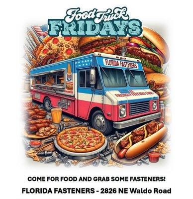 Stop in for Food Truck Fridays. We currently are scheduled until 09/20/24