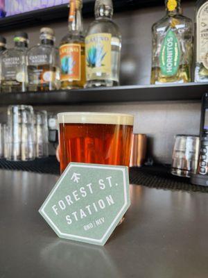 Delicious beer here at the Forest Street Station!