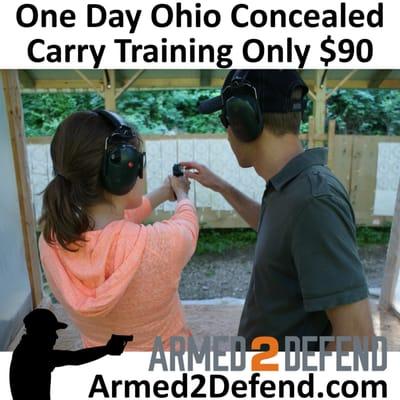 Armed2Defend Ohio's concealed carry instruction expert range instruction.