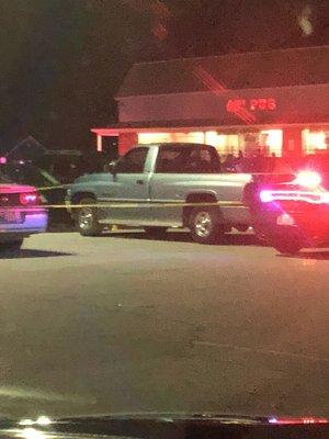 Woman shot possibly got killed 11/4/2018....15 shots in the parking lot of Ob's pub and a band member grazed