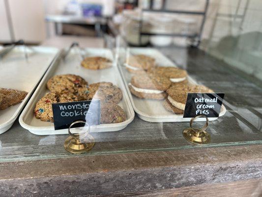 A few cookies in the display