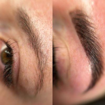 Brow lamination brow tint