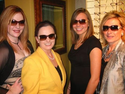 The Urban Optiques Team: Lindsey, Dr. Michelle, Claire and Deborah Signorello of FRED.