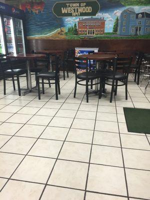 Westwood Pizza -- 929 High Street / Route 109, Westwood           Interior