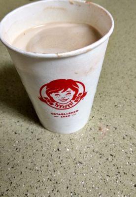 This is what the Jr. Chocolate Frosty looks like now. It's much smaller if you ask me?