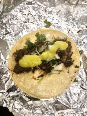 My favorite Barbacoa Taco