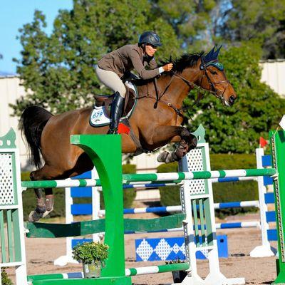 Owner, Rider, Instructor, Trainer Janet Hischer at a show in Tucson.