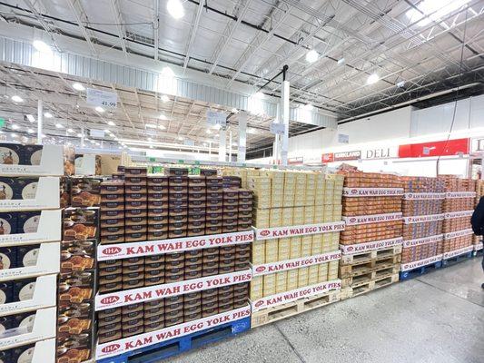 A wall of moon cakes