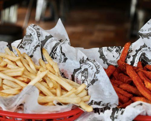 Sweet potato and Salt & Pepper fries