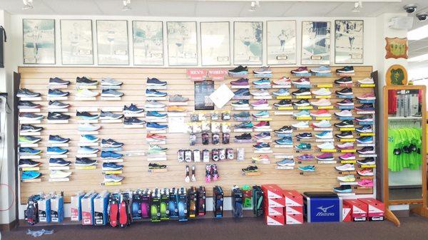 All their running sneakers from Asics, New Balance, Brooks, On Cloud, Mizuno and Hoka