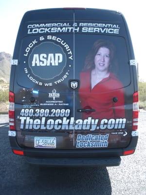 You might see the Lock Lady on the road!