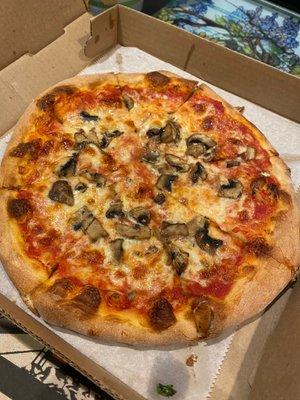 SMALL Cheese Pizza with mushrooms