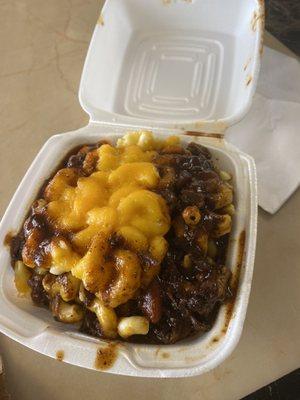 Mac and Cheese Oxtail gravy