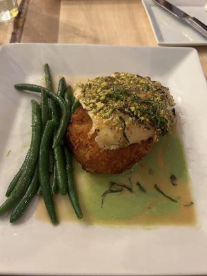 Pistachio Crusted Halibut