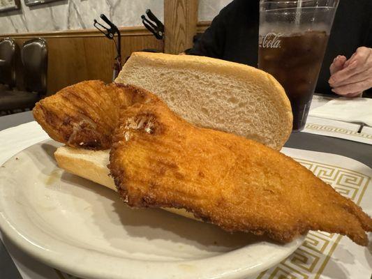 The SMALL fish sandwich