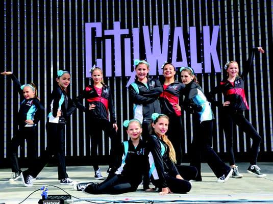 Our Gold Performing Group performing at Universal Studios City Walk in March 2015!